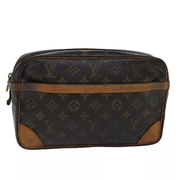 LOUIS VUITTON Monogram Compiegne Clutch Bag - Picture 1 of 16